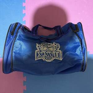 Vintage 1992 Super Bowl XXVII NFL Blue Duffle Bag